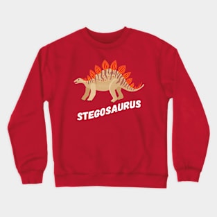 Cute Stegosaurus Dinosaur Design Crewneck Sweatshirt